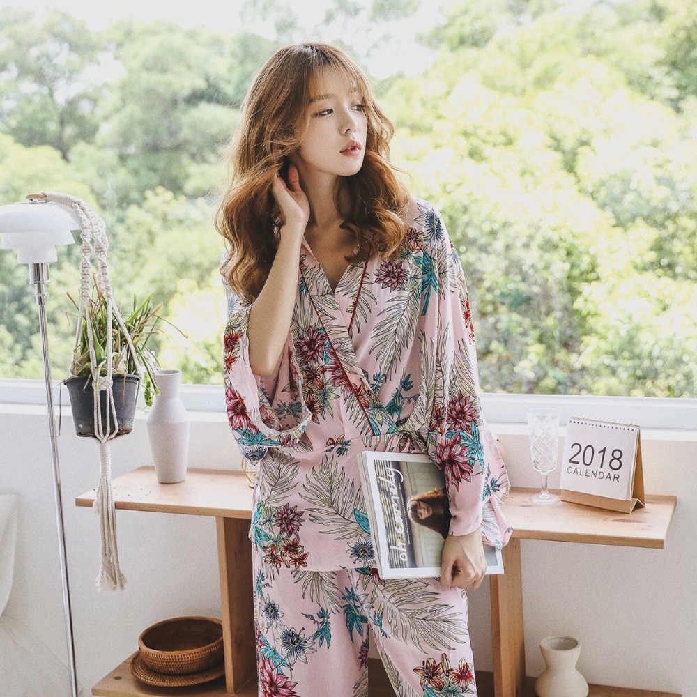 Pyjama Sets Elegant Ladies Sleepwear