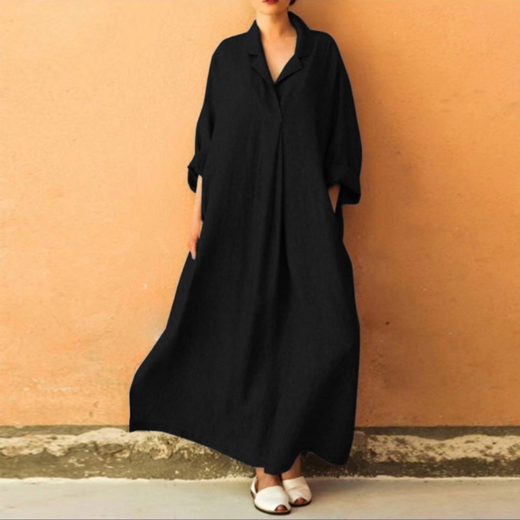 Long Sleeve Maxi Dress Bohemian Style