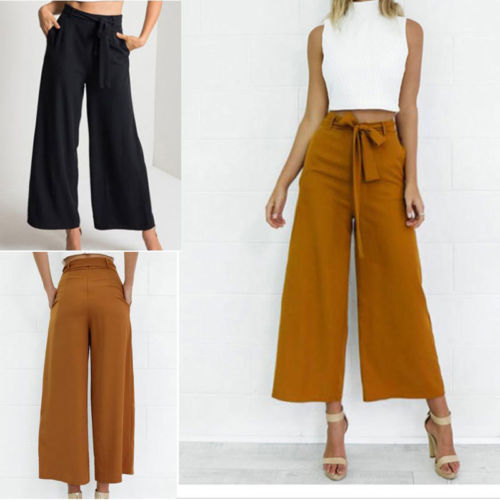 Palazzo Pants Womens Loose Long Pants