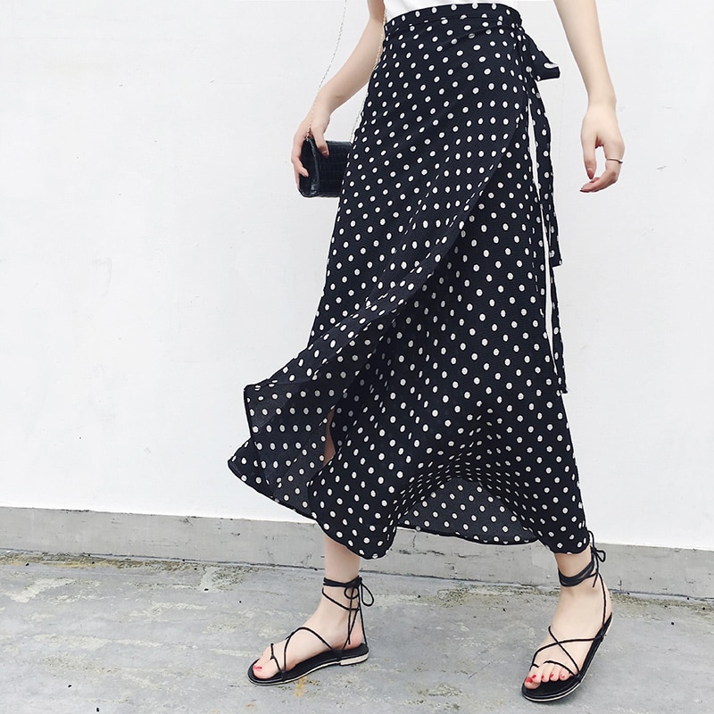 Chiffon Maxi Skirt Printed Design