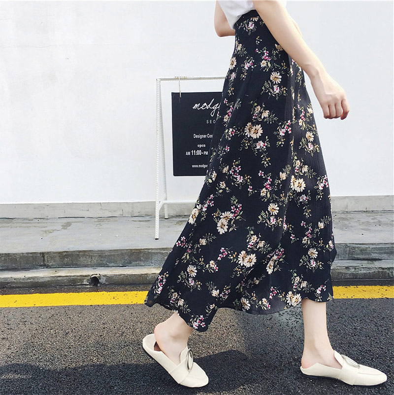 Chiffon Maxi Skirt Printed Design