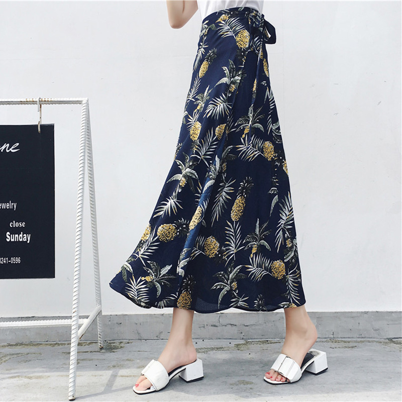 Chiffon Maxi Skirt Printed Design