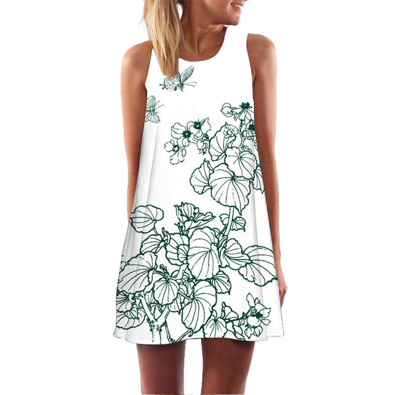 Sleeveless Dress Printed Collection