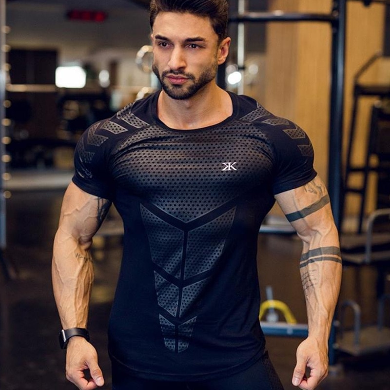 Compression Shirt Men Workout Top