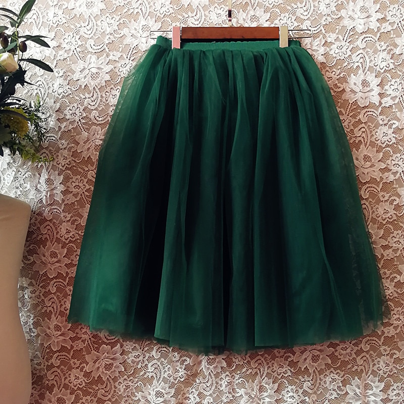 Womens Tulle Skirt Midi Length