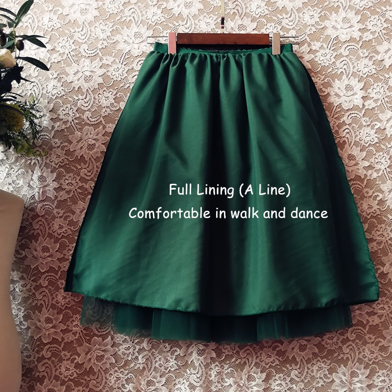 Womens Tulle Skirt Midi Length