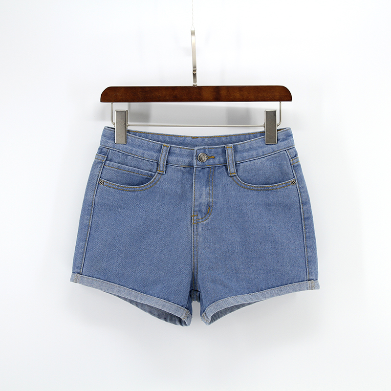 High Waisted Denim Shorts Casual Wear