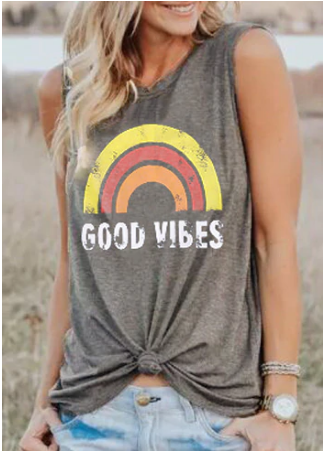 Sleeveless Shirt Women’s Graphic Tee