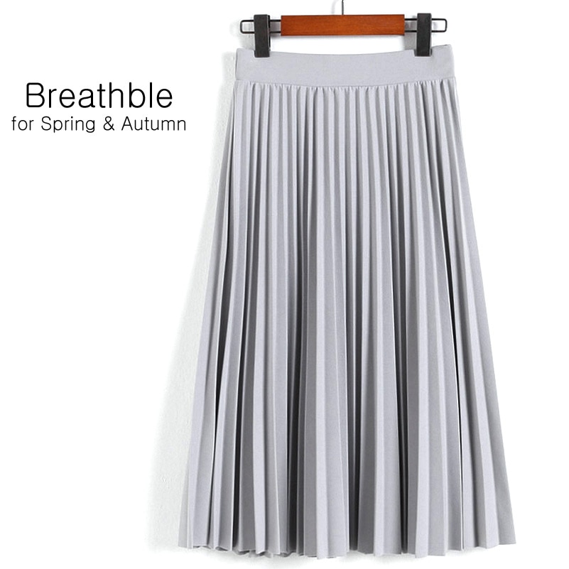 Long Pleated Skirt Formal Wear