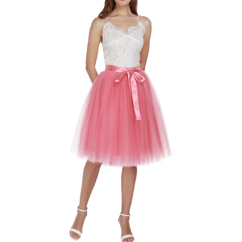 Tulle Midi Skirt Women’s Fashion