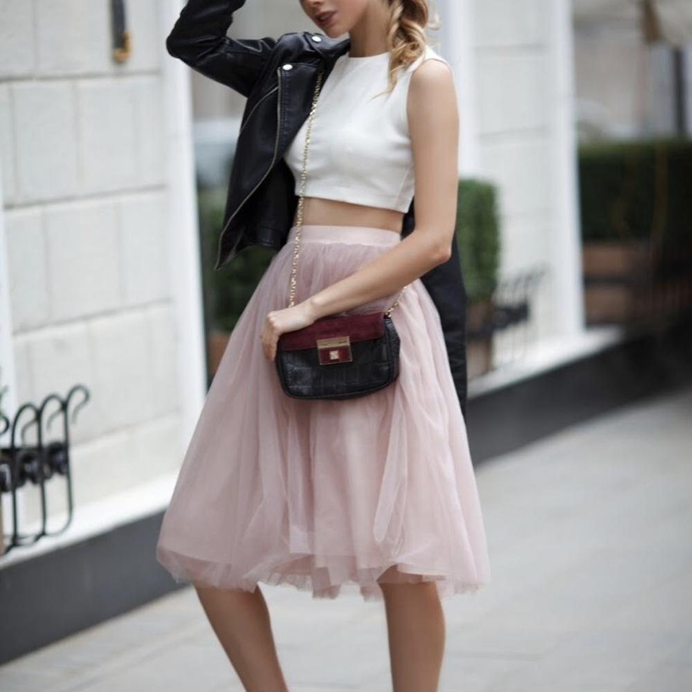 Tulle Midi Skirt Women’s Fashion