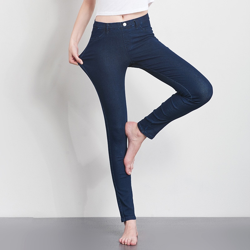 Ladies Jeans Casual Denim Trousers