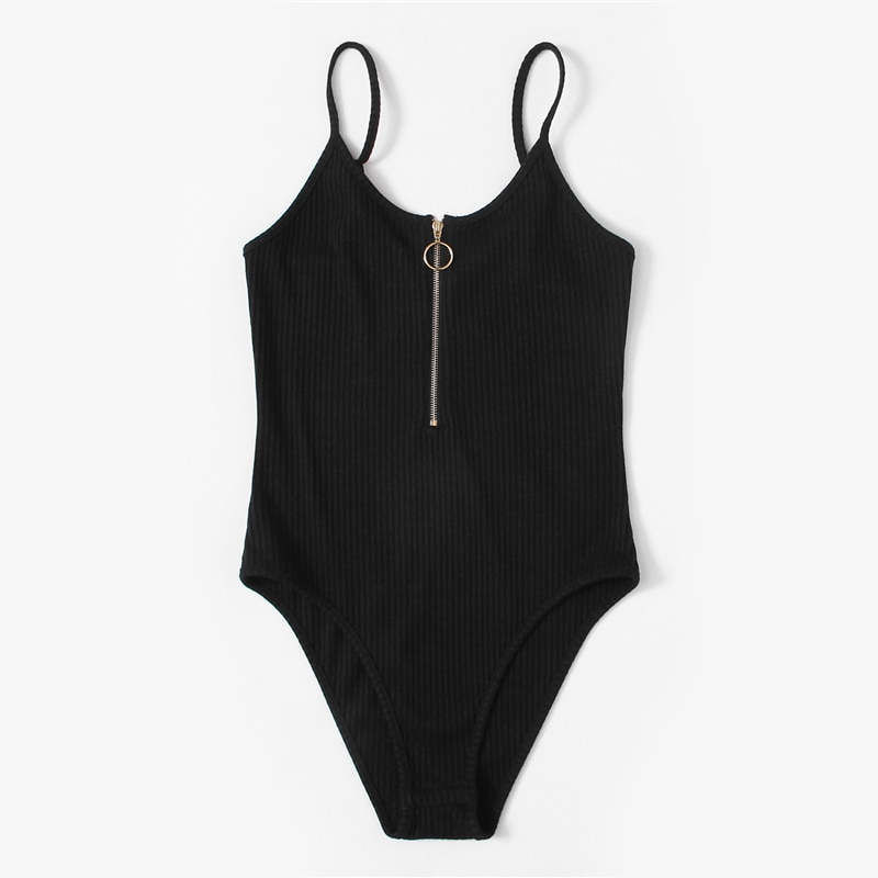 Black Bodysuit Sexy Swimwear