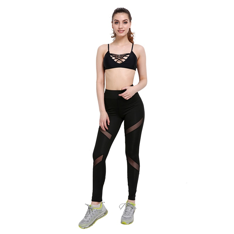 Ladies Leggings Fitness Mesh Design