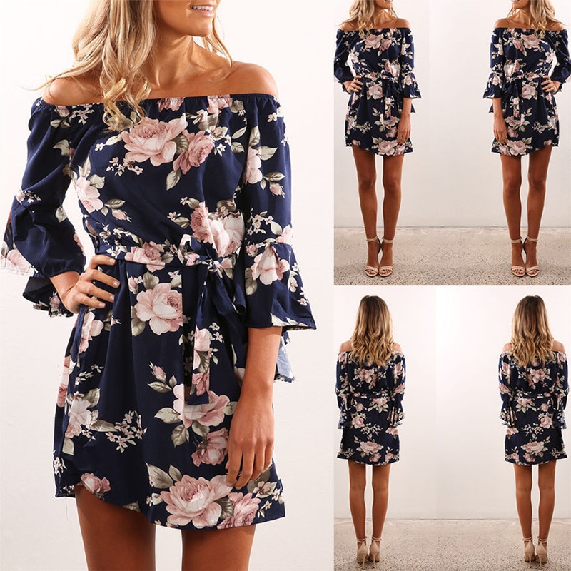 Chiffon Dress Floral Print