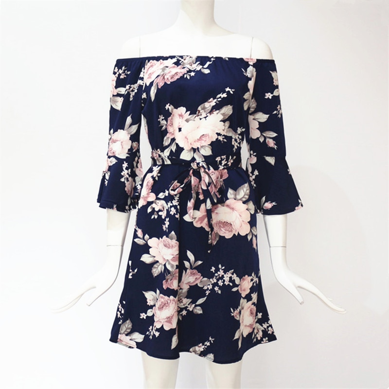 Chiffon Dress Floral Print