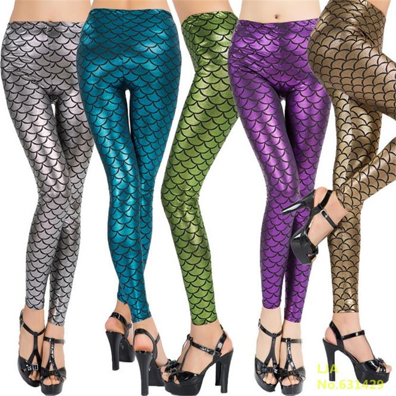 Mermaid Leggings Fish scale Design