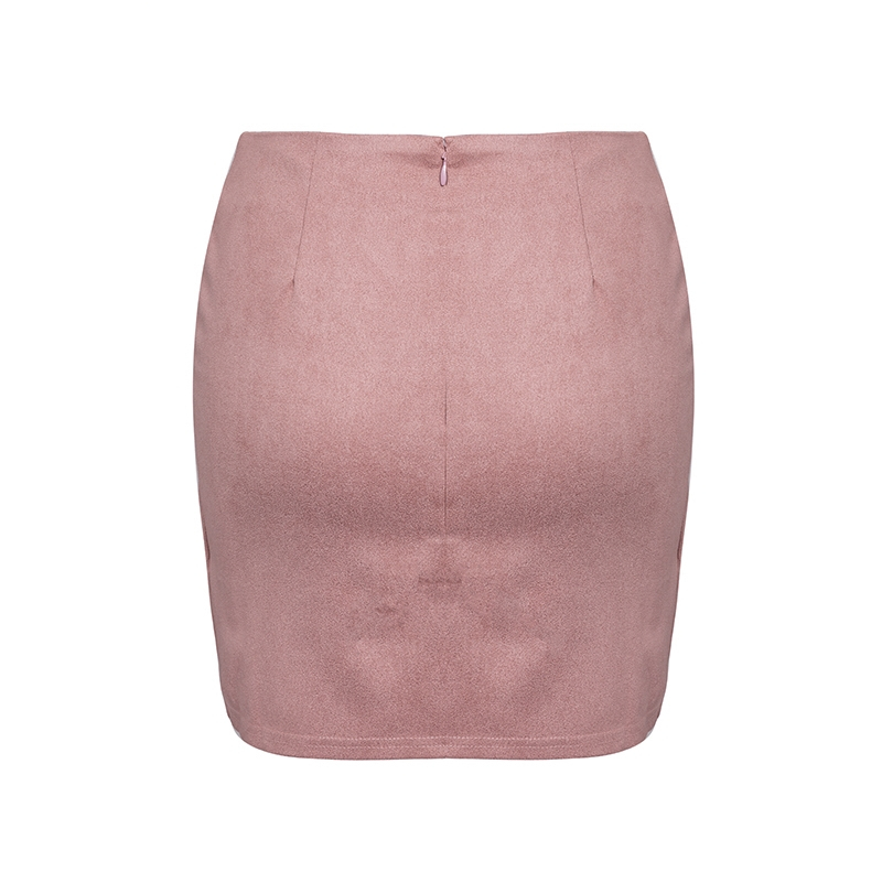 Suede Skirt Sexy High Waist