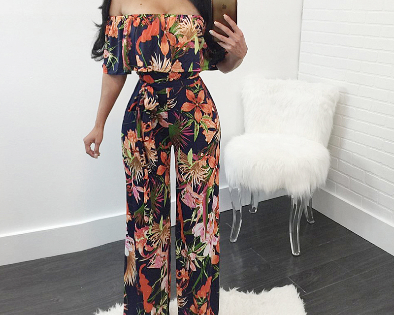 Floral Jumpsuit Bohemian Style