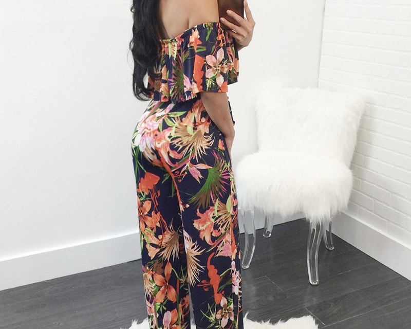 Floral Jumpsuit Bohemian Style