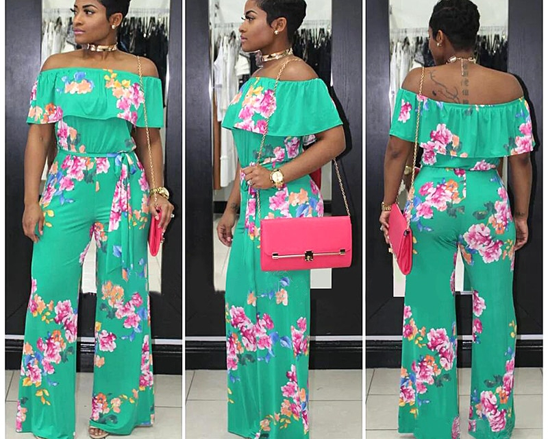 Floral Jumpsuit Bohemian Style