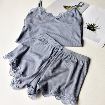 Womens Pyjama Sets Pajama Shorts Nightwear