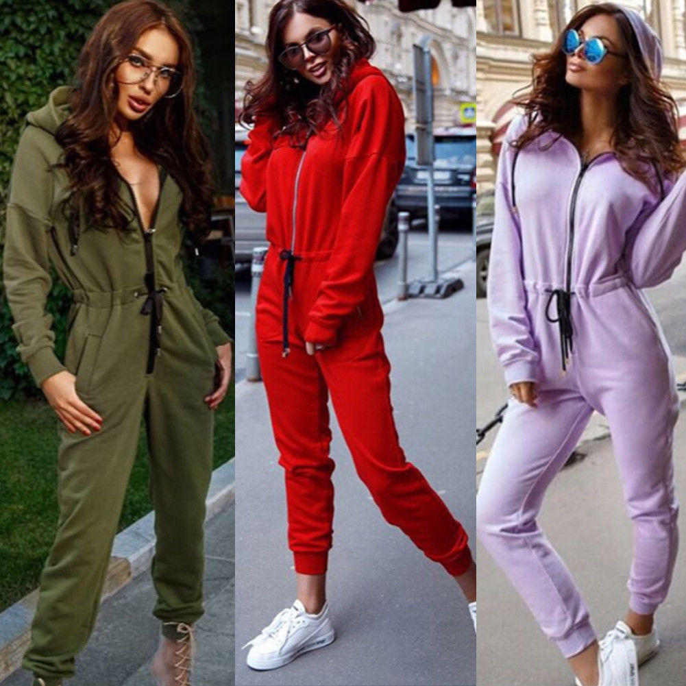 Long Sleeve Jumpsuit Hoodie