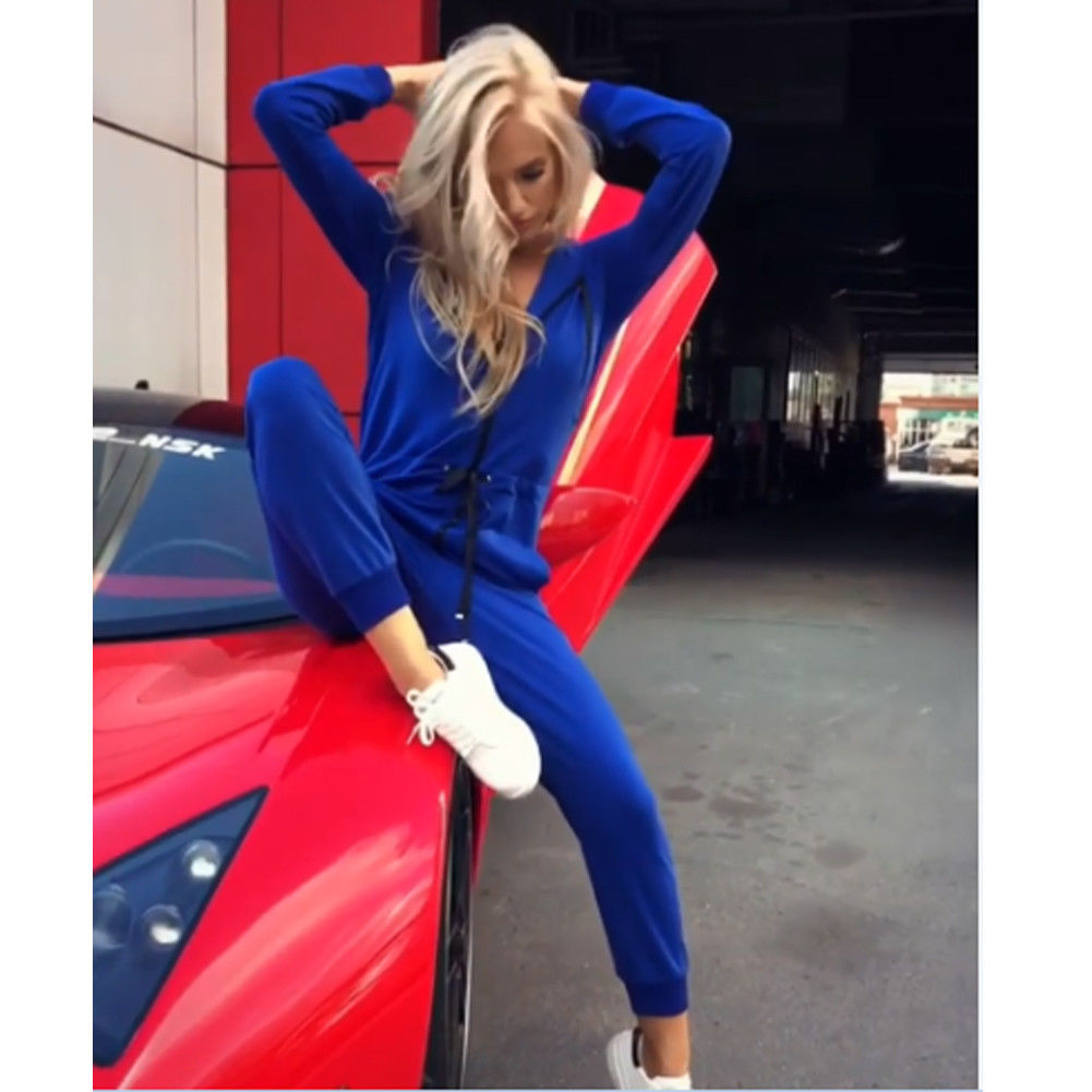 Long Sleeve Jumpsuit Hoodie