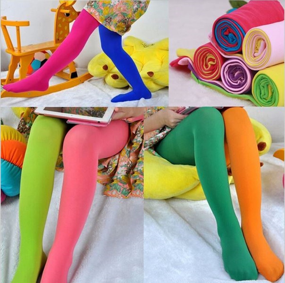 Kids Tights Candy Colored Stockings