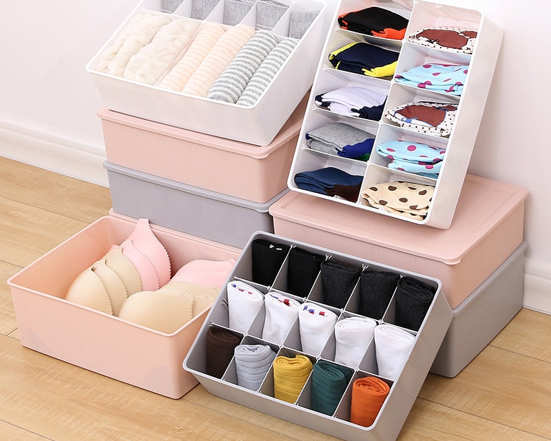 Closet Drawer Organizer Storage Boxes