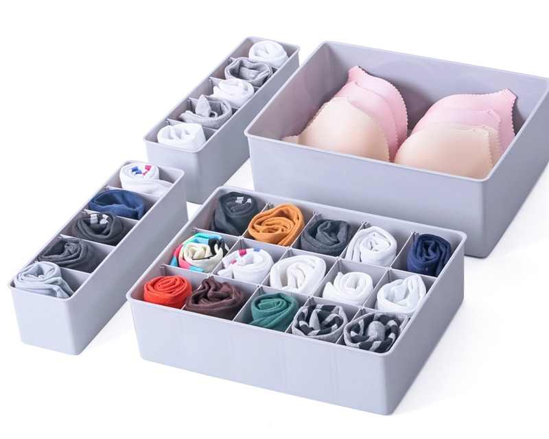 Closet Drawer Organizer Storage Boxes