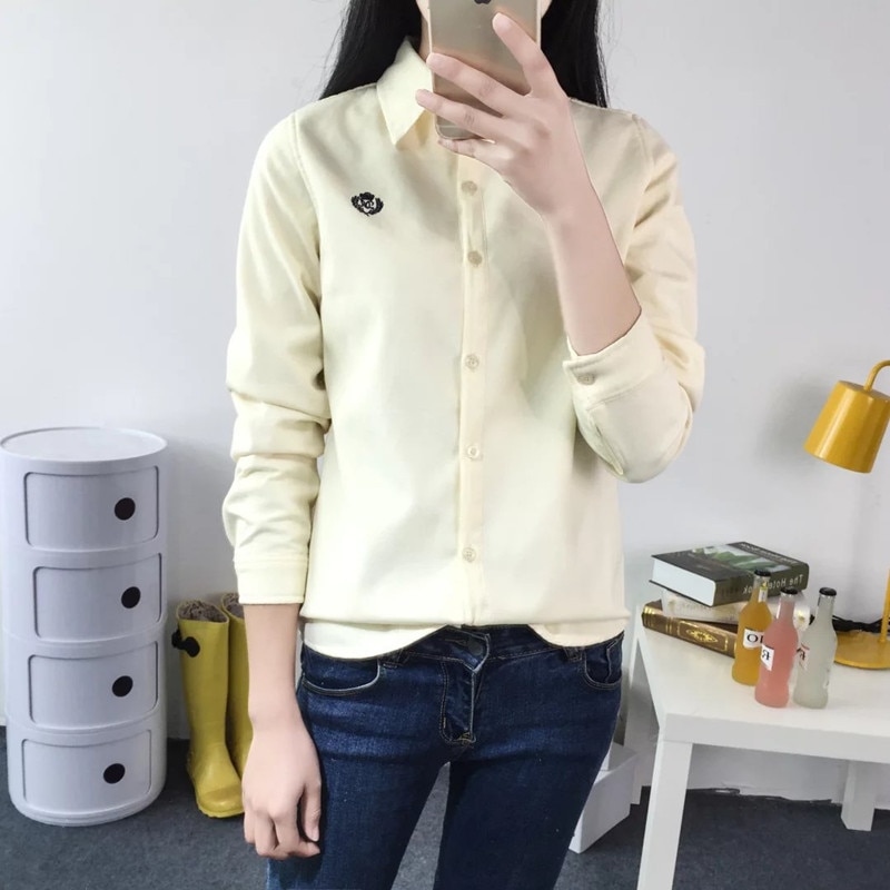 Women Thermal Tops Button Down Shirt