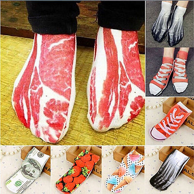 Novelty Socks Funny 3D Art Designs