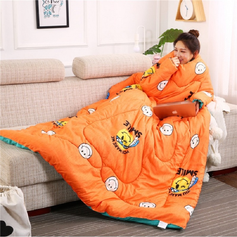 Sleeves Blanket Lazy Quilt Comforter