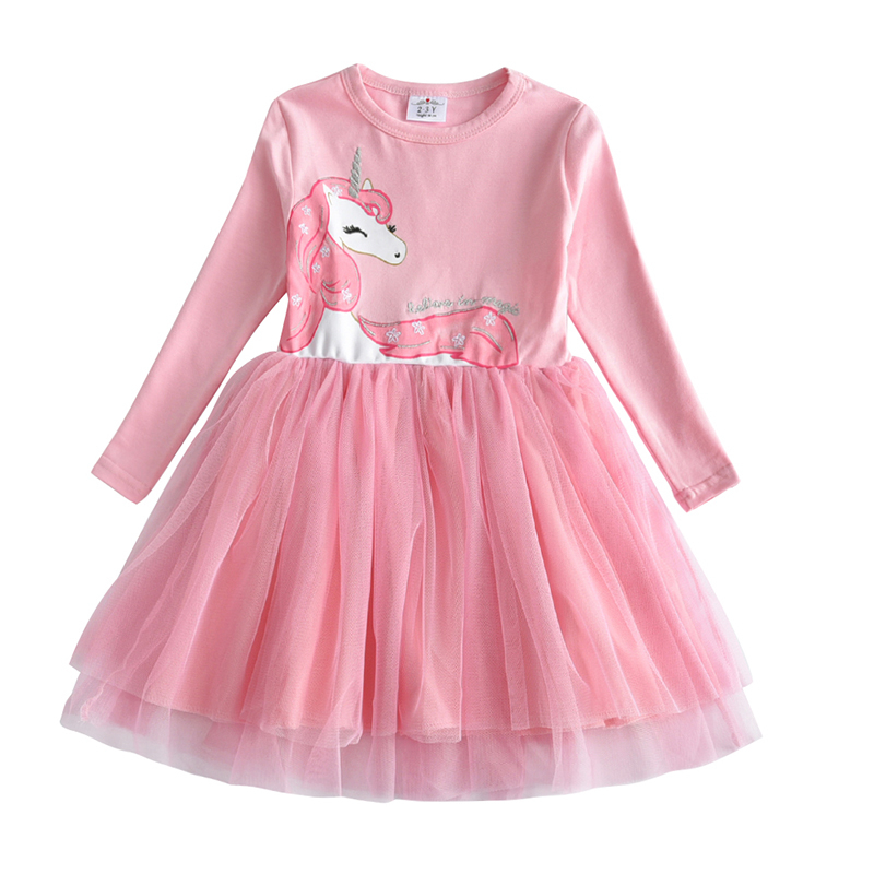 Lovely Long-Sleeve Kids Dress