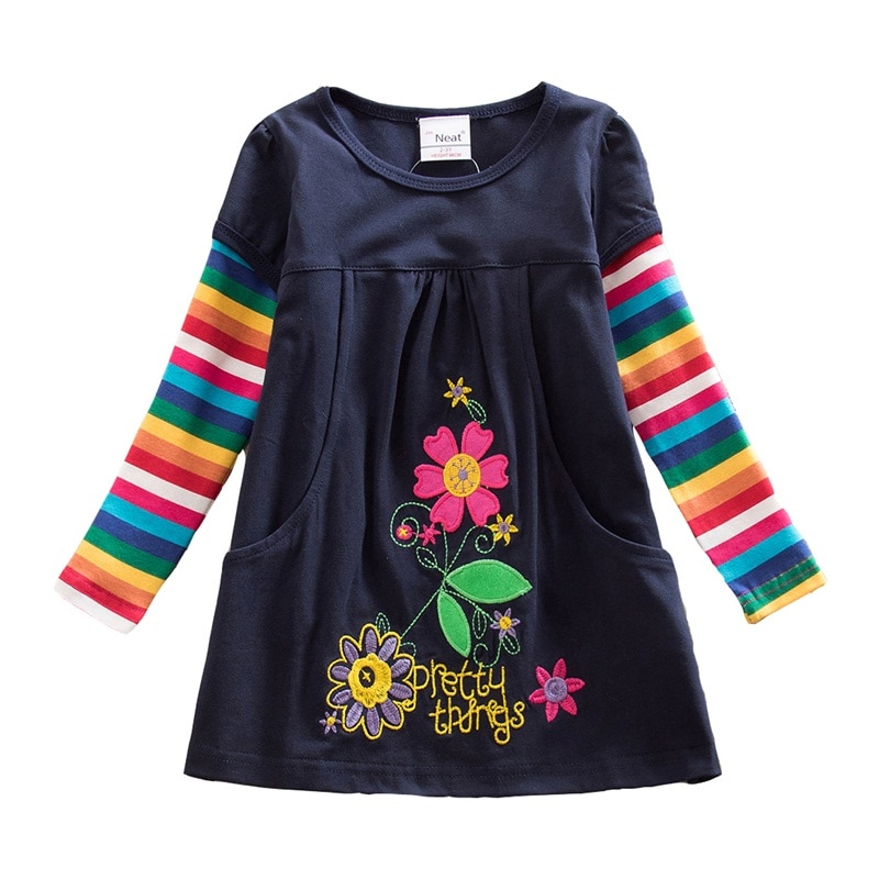 Lovely Long-Sleeve Kids Dress