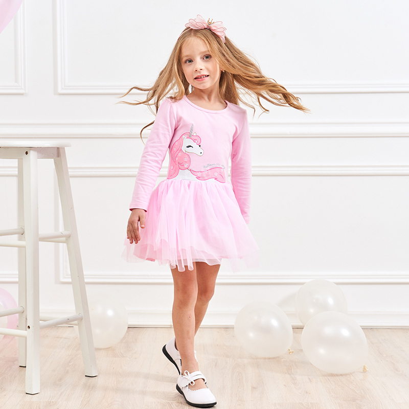 Lovely Long-Sleeve Kids Dress