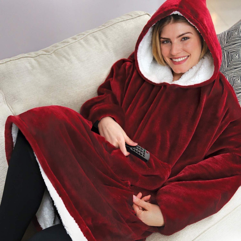 Hooded Robe Fleece Pullover