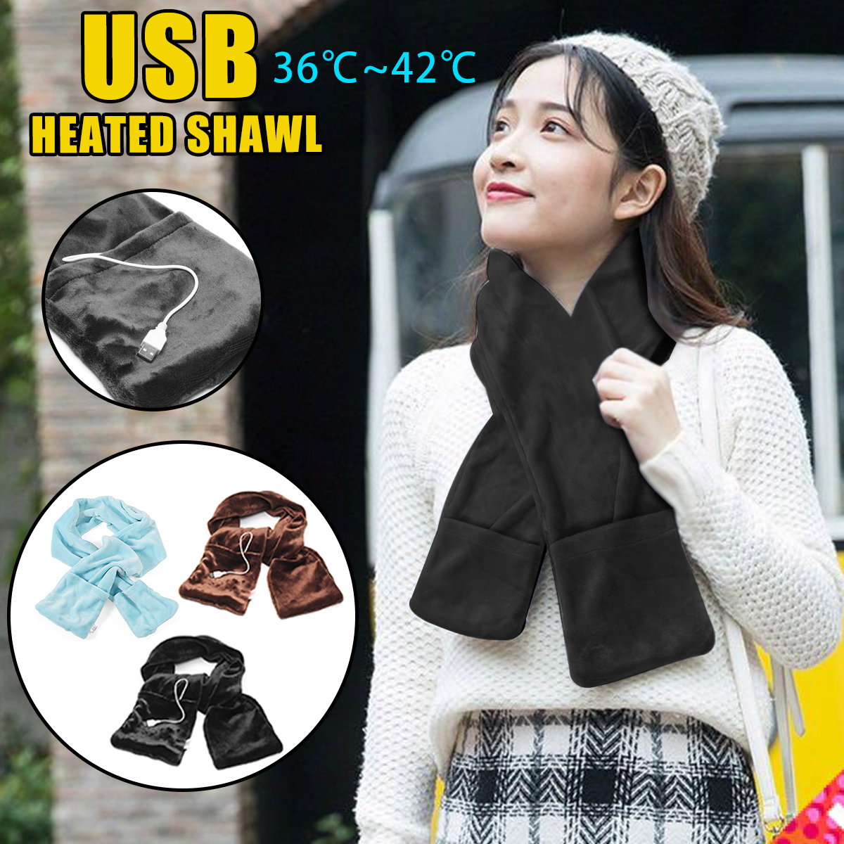 Winter Scarf USB Powered Warmer