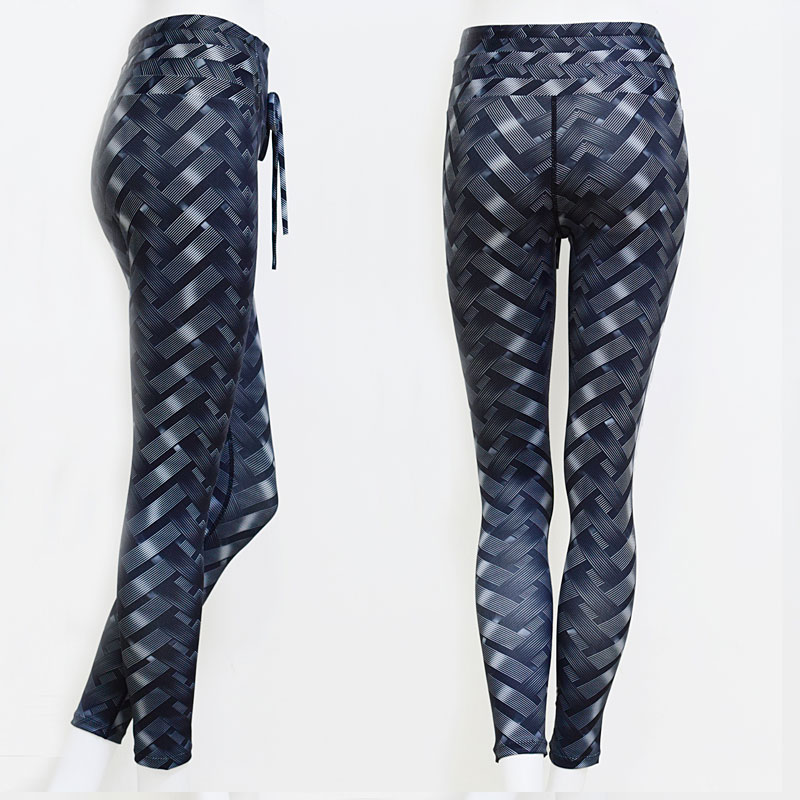 Sports Leggings Weave Patterned Bottoms