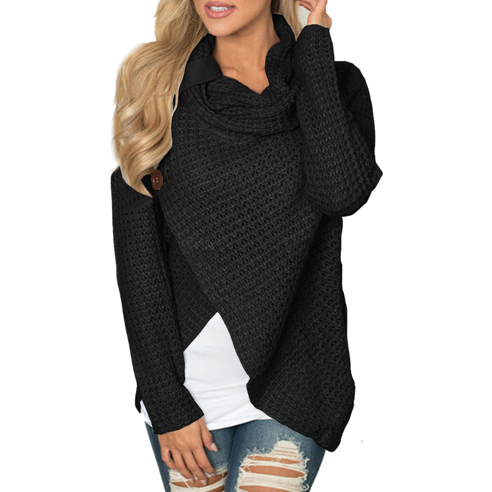 Knit Sweater Pullover Wrap