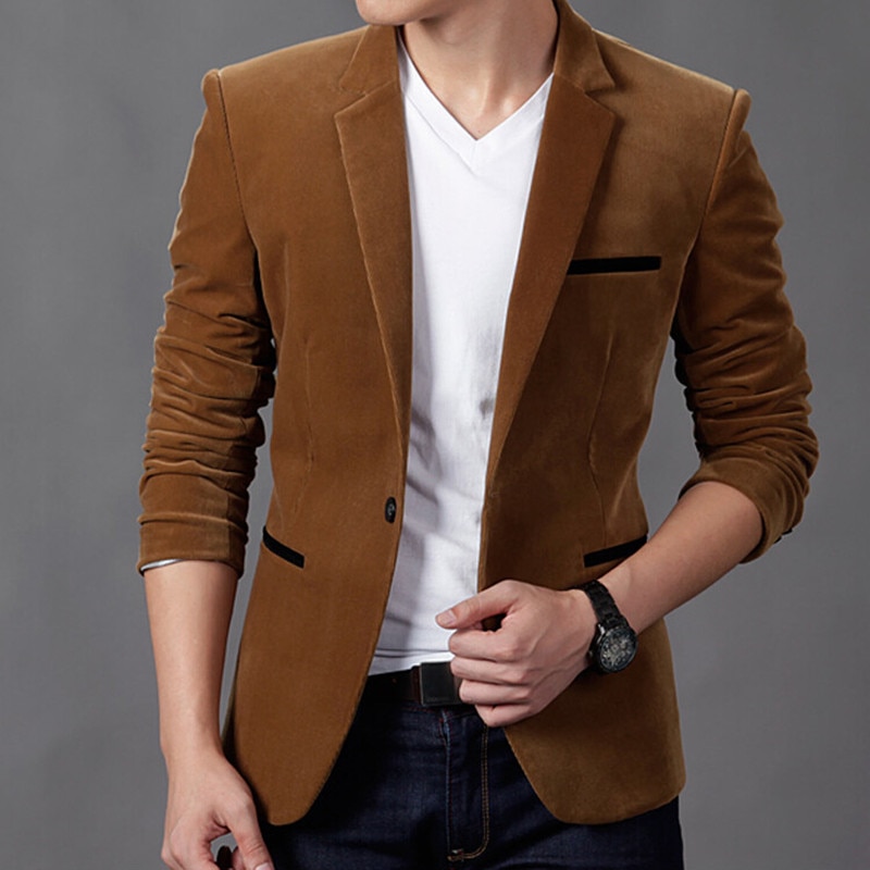 Blazer Jacket Fitted Men’s Coat