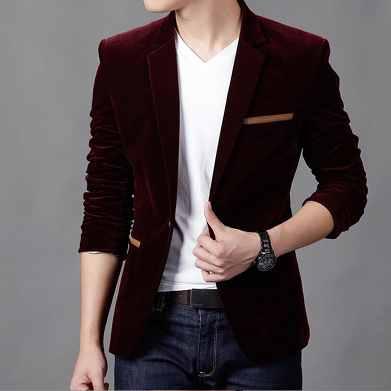 Blazer Jacket Fitted Men’s Coat