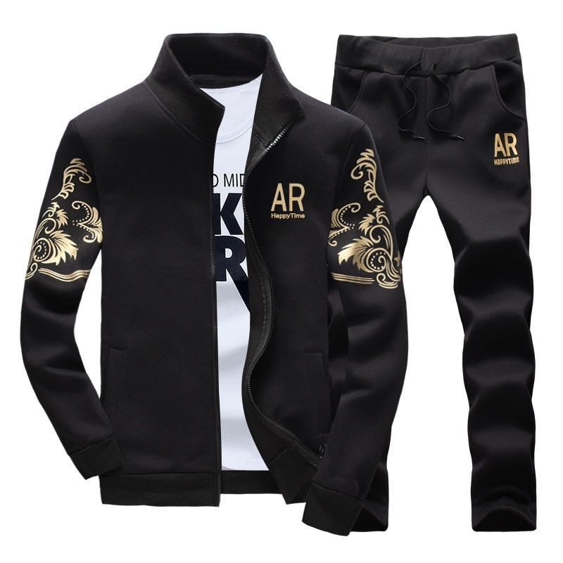 Tracksuit Men’s Gold Embossed Outerwear