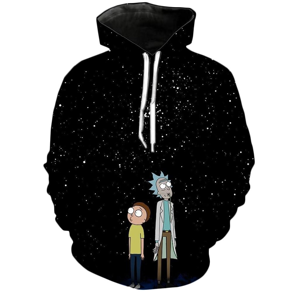 Hoodie Sweatshirt 3D Rick &#038; Morty