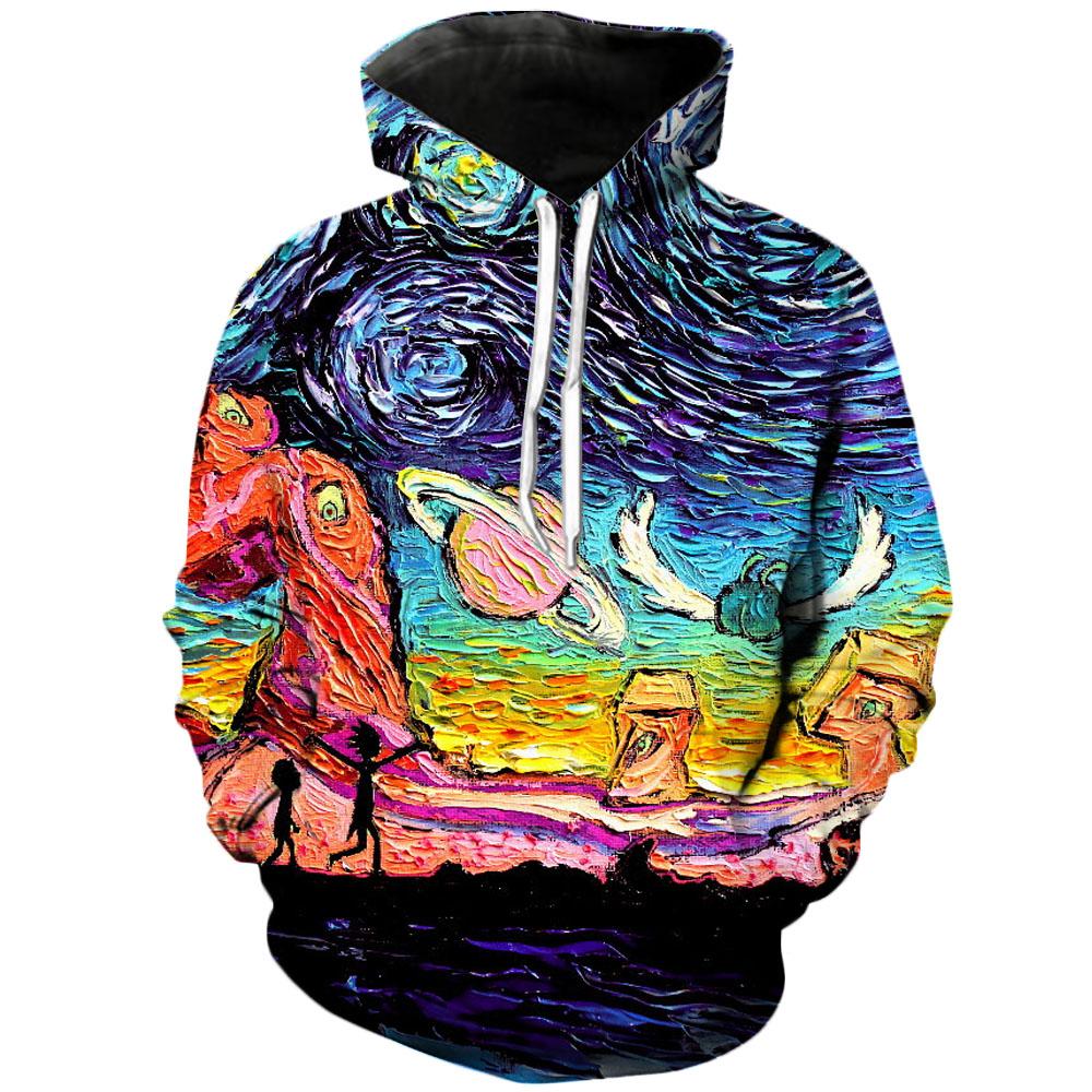 Hoodie Sweatshirt 3D Rick & Morty