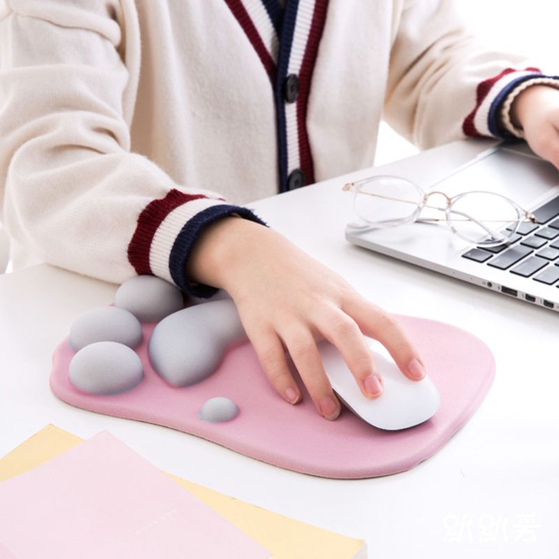 Wrist Rest Support Cat Paw Mousepad