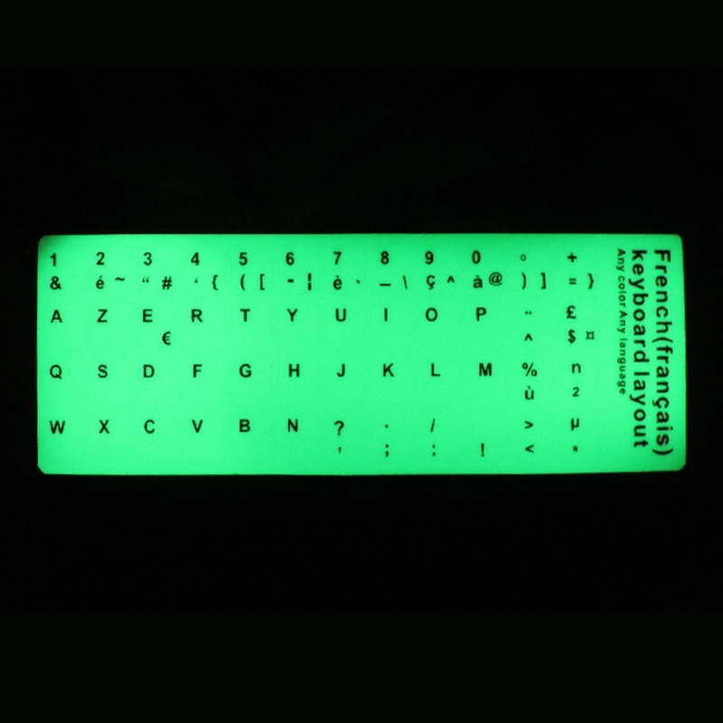 Glow in the Dark Keyboard Key Stickers