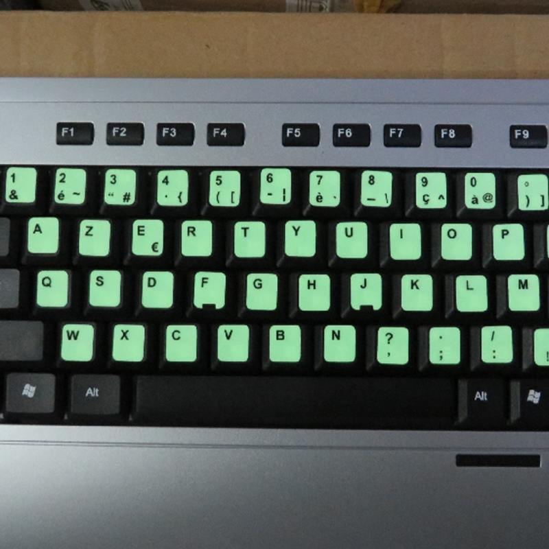 Glow in the Dark Keyboard Key Stickers