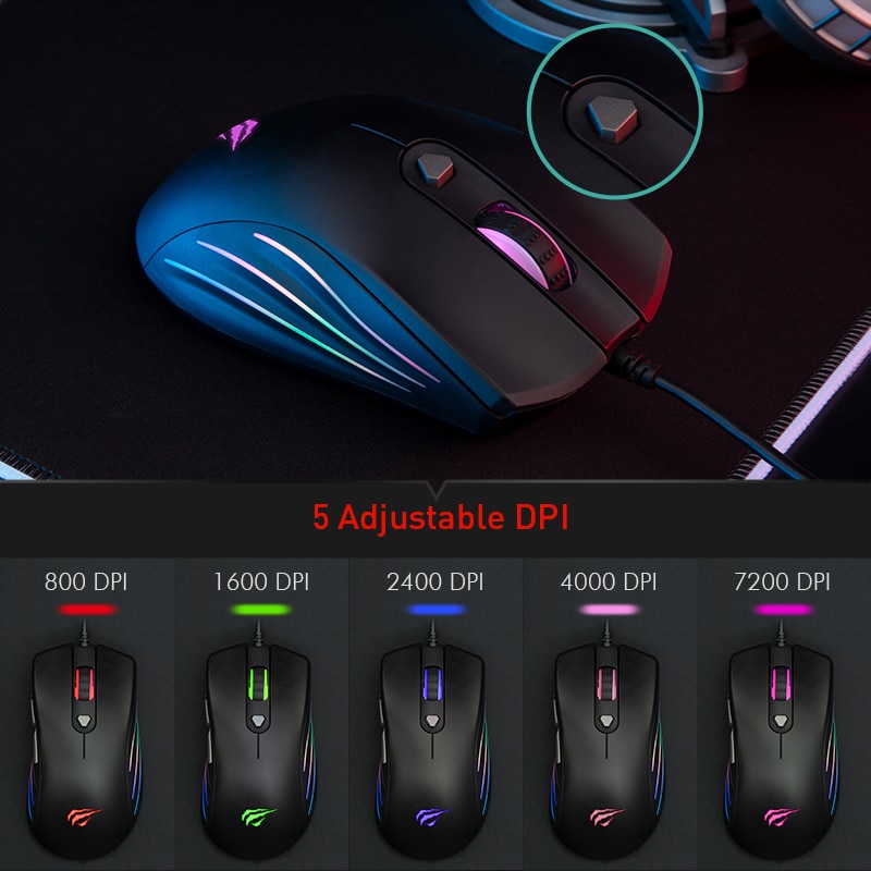 PC Gaming Mouse Backlit Computer Mouse